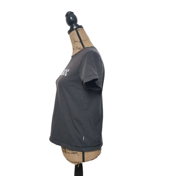 Van's OTW Black Short Sleeve Spell out T Shirt Women's Sz M - Picture 2 of 9